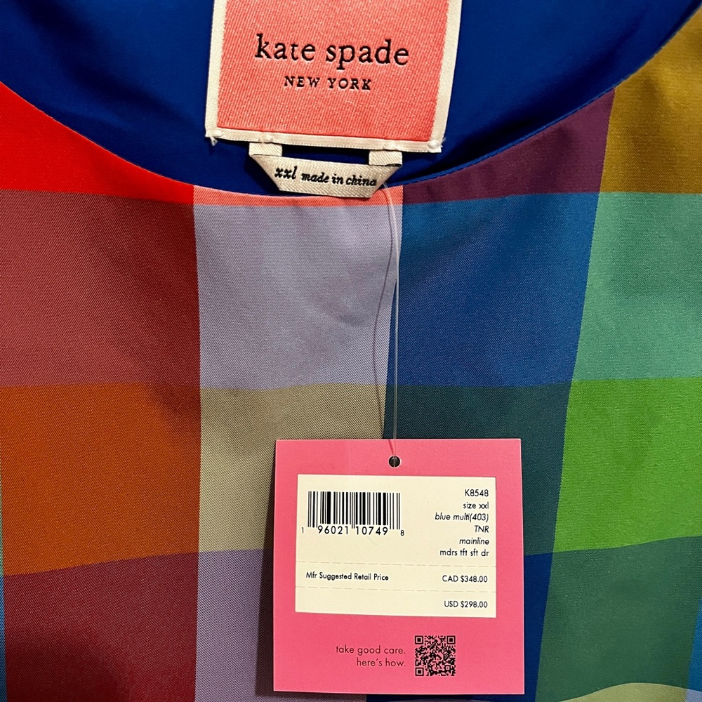 Kate Spade Colorful Checkered Picnic Dress